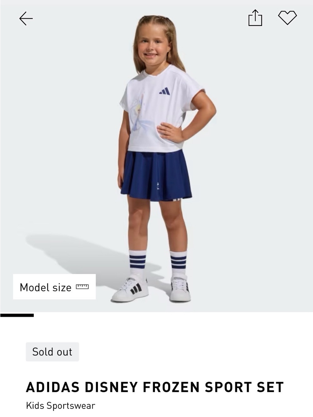 ADIDAS DISNEY FROZEN SPORT SET